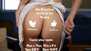 artemisfit crazy bitch fucks herself with fingers