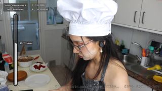 _jessi_arias_ busty lady masturbates the front cap with a sex toy