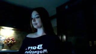 no_bo_dy Busty girl caresses nipples