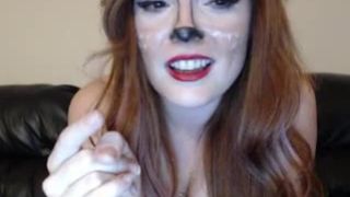 Ousweetheart the insistent bitch licks a rubber penis