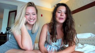 texasthicc busty mare strips and caresses the holes