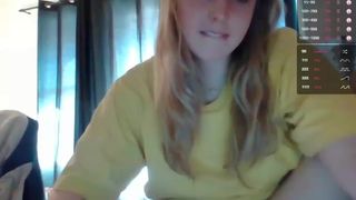 louisajean cute coquette strips in the kitchen, but does not show face