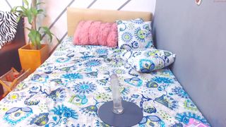 sofiasstarr petite brunette babe sucking dildo