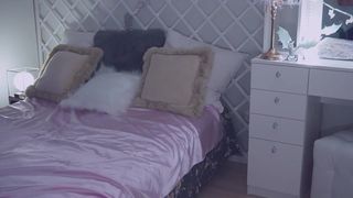 nikyrush cute baby fucks herself with black dildo fingers