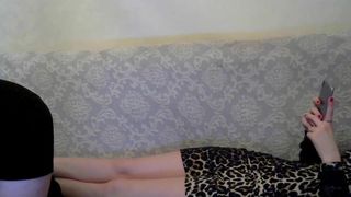 KsenyaHot  full breasted girl caresses shaved cunt