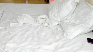 Girl-Pleasure  charming bitch caresses big tits