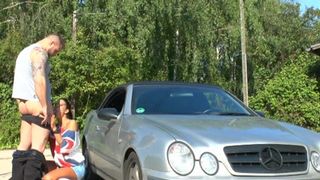 Jordan-Night Sch??n ins Maul gespritzt