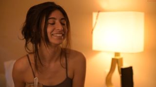 lizmreow hot whore kneads pussy with a strap-on