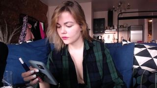 el__ impressive babe fucks anus