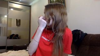 all_cryst appetizing mare pulls pussy phallus