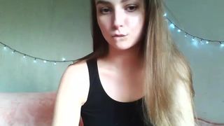 totally_nice cute brunette caresses her charms