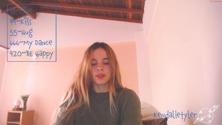 kendalltyler luscious doll sits on dildo