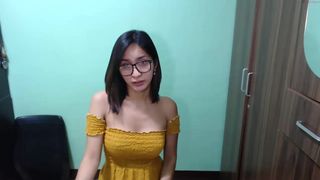 yourlovinggoddessofalll seductive babe masturbates shaved cunt