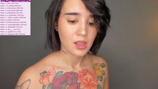 sugar_troubl3 pretty girl rubs pussy