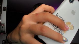 estefenia_riveras cute babe squeezes pussy dildo