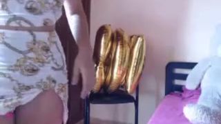 lena_chambers black-haired slut masturbates shaved cunt