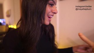 mayahepburn gorgeous chick having fun with phallus