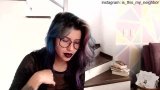 is_this_my_neighbor hot bitch fucks herself with a phallus