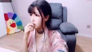 cute_dami red-haired bitch excites beautiful legs