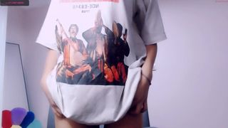 cute_dami crazy slut shows off saggy tits