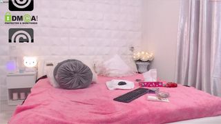 melanielexxx naughty nipple performs a light striptease