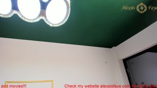 alexsisfaye gorgeous chick fucks cunt with phallus