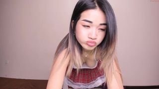 pureasa graceful female admires beautiful tits