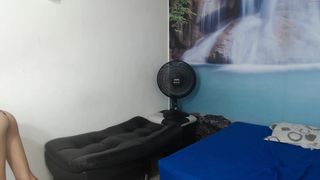 _roxana hot brunette girl passionately jerks off her cunt